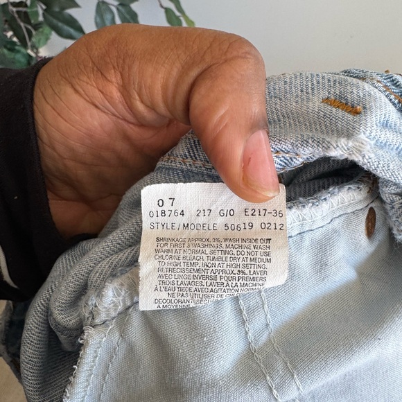 Levi's orange tag Women's Light Blue Jean Shorts - Picture 8 of 8